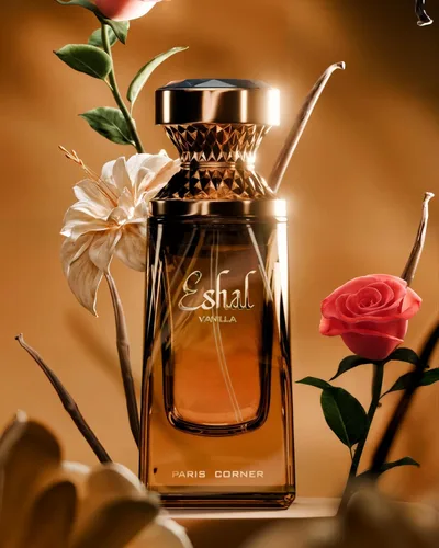 Vista 5 de Paris Corner Eshal Vanilla EDP 3.4 fl oz Perfume para mujer Fragancia dulce, cálida, sensual y duradera Disfruta de notas de azúcar