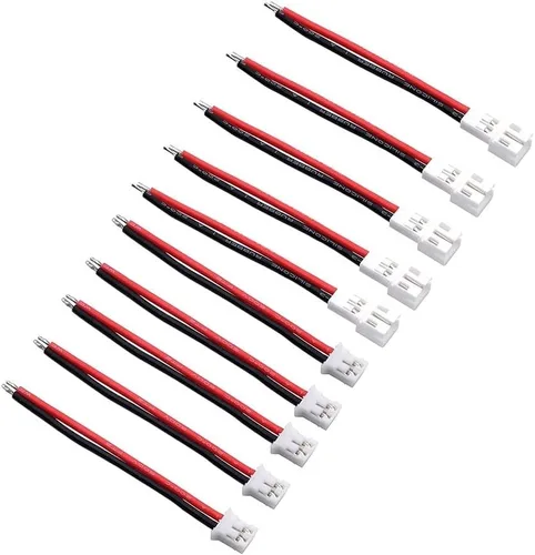 Vista 2 de INLIMA for Micro 10pcs 5cm 24AWG JST-PH 2.0 Female/Male Plug Silicone Cable for UR65 US65 UK65 Beta65 Micro FPV Drone Accessories Drone Accessories