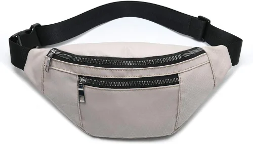 Vista 19 de Fanny Pack for Men Women - Water Resistant Fashion Waist Bag Pack with Adjustable Strap for Travel Hiking Running Outdoor Sports.