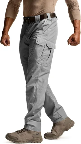 Vista 16 de CQR Pantalones tácticos para hombre, resistentes al agua, pantalones cargo Ripstop, ligeros EDC trabajo, senderismo, ropa para exteriores Mag Pocket