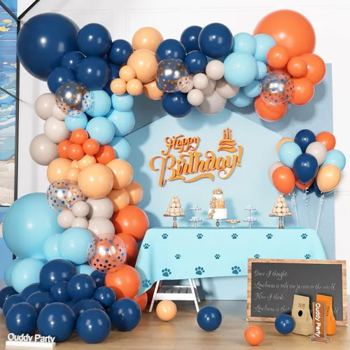 Vista 14 de Kit de Arco de Guirnalda de Globos de Vaquero Occidental de 170 Piezas, Globos de Confeti Negro y Marrón con Estampado de Vaca para Granja