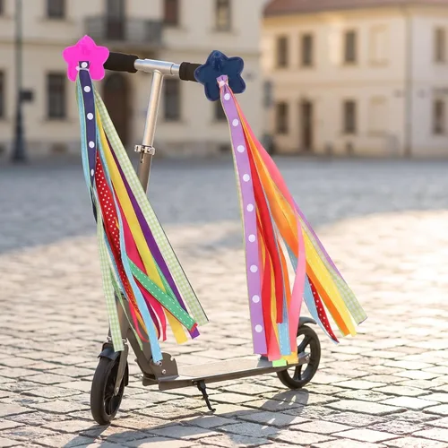 Vista 4 de Garneck Cinta colorida para manillar de bicicleta para niños, 1 par