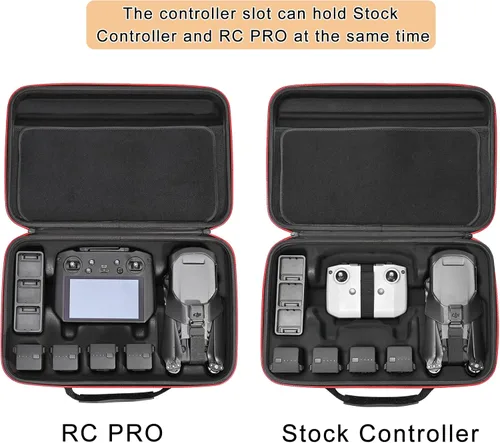 Vista 8 de RLSOCO Estuche de viaje para DJI Mavic 3 Classic/Mavic 3 Cine Fly More Combo - Compatible con: Mavic 3 Body, RC Pro o DJI RC Controller
