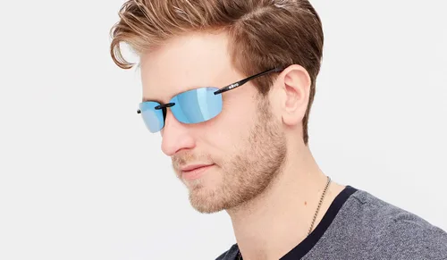 Vista 6 de Revo Gafas de sol Descend E lente polarizada con marco rectangular pequeño sin montura