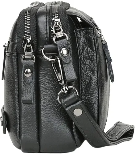 Vista 3 de Hebetag Cartera de cuero para hombre organizador de muñeca