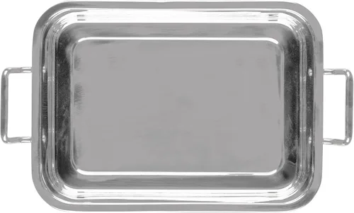 Vista 7 de Farberware Classic Traditions - Asador/sartén para asar de acero inoxidable con estante, 17" x 12.25