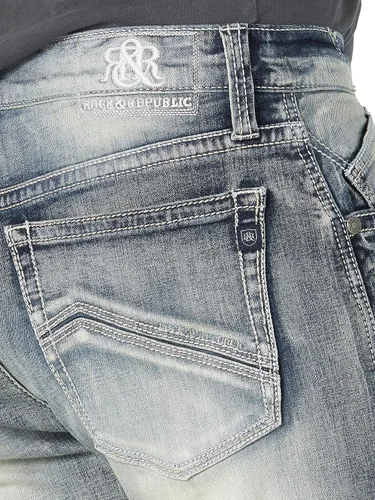 Vista 5 de Rock & Republic Jeans rectos relajados para hombre