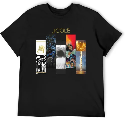 Vista 3 de Camisetas de rapero para hombre, de algodón, manga corta, cuello redondo, novedosas camisetas gráficas