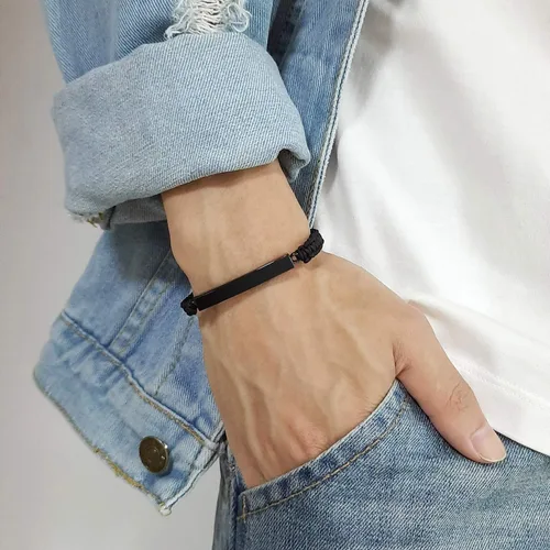Vista 54 de Pulsera de urna personalizada para cenizas, recuerdos de joyería de cremación para mujeres y hombres, pulsera ajustable de cuerda tejida hecha a