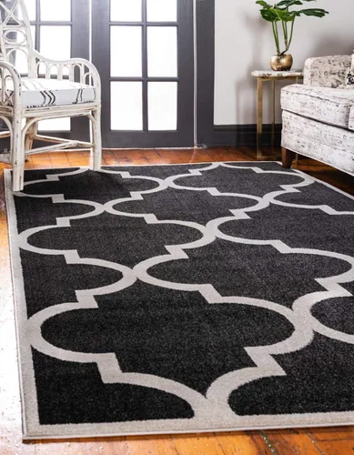 Vista 19 de Unique Loom Trellis Collection - Alfombra marroquí de celosía gris (7' 0 pies x 10' 0 pies)
