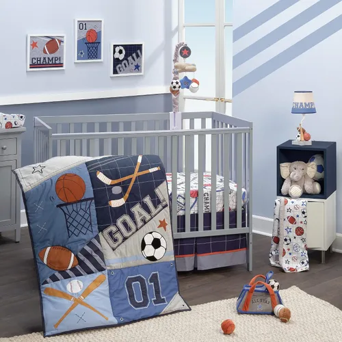 Vista 7 de Lambs & Ivy Baby Sports - Juego de juguetes de peluche interactivos - Fútbol/Baloncesto/Béisbol