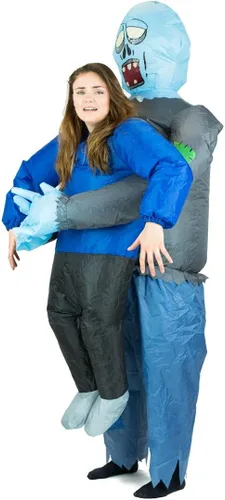 Vista 5 de Bodysocks Fancy Dress Disfraz inflable de rehén zombi aterrador de Halloween para adultos (talla única)