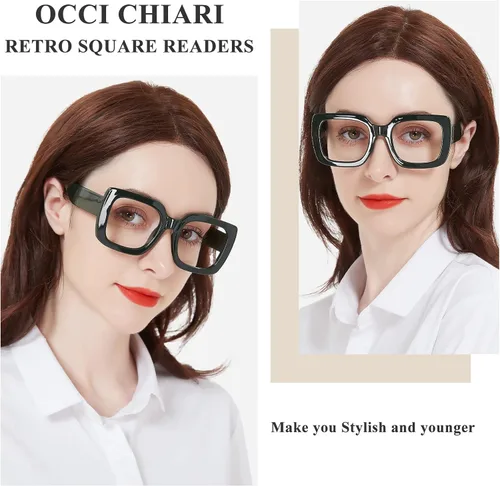 Vista 2 de OCCI CHIARI Gafas de lectura de moda para mujer y hombre