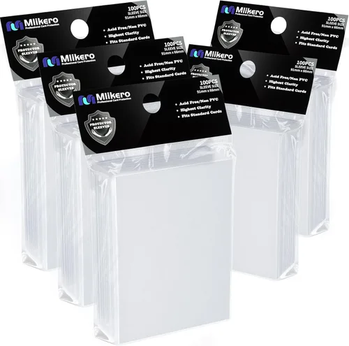 Vista 16 de Mlikero 1200 fundas para tarjetas, fundas para tarjetas mágicas mate, suaves y resistentes al desgarro, aptas para MTG, TCG, CCG (12 colores)
