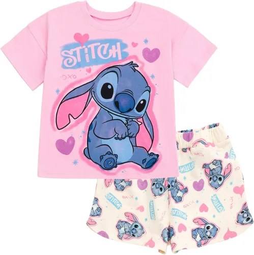 Vista 13 de Disney Conjunto de camiseta y pantalones cortos de felpa francesa, tallas de bebé a niño grande (12 meses - 14-16)