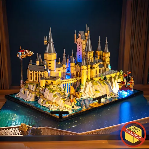 Vista 6 de BrickBling Kit de iluminación LED compatible con Lego Castle and Grounds Building Set, Compatible con Lego 76419 - Luces solamente, sin