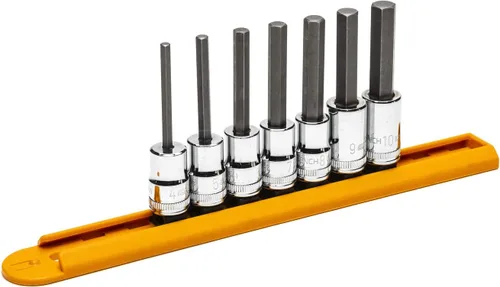 Vista 13 de GEARWRENCH 7 Pc. Juego de llaves de vaso hexagonal de longitud media de 3/8 pulgadas, métricas - 82546