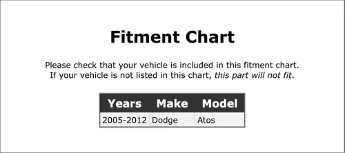 Vista 2 de Soporte de elevación de escotilla compatible con Dodge Atos 2005 2006 2007 2008 2009 2010 2011 2012 PC-340917