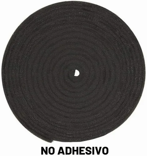 Vista 4 de Rollo de tira de espuma de neopreno de Dualplex, 3" de ancho x 10' de largo x 1/4" de espesor, tira de sellado climático de alta densidad – Rollo