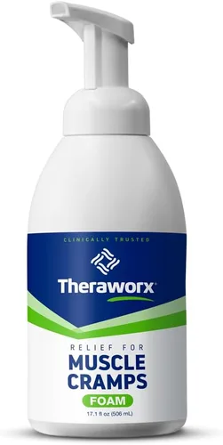 Vista 8 de Theraworx Alivio para calambres musculares Espasmo muscular de acción rápida, dolor de piernas con sulfato de magnesio, 7.1 onzas, 1 unidad