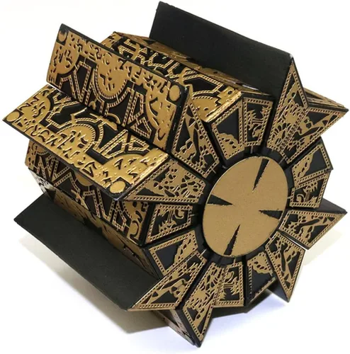 Vista 3 de SUIZU Caja de rompecabezas Hellraiser Desmontable, Caja de Bloqueo con Deformación Funcional con Base