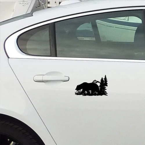 Vista 2 de Pegatinas de vinilo impermeable de alta calidad para el casco del coche, parachoques del coche, taza tubérculo, decoración de pared Negro