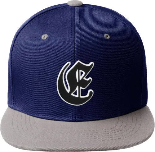 Vista 720 de Daxton Gorra clásica con visera de billete plano con letras del alfabeto inglés antiguo de la A a la Z