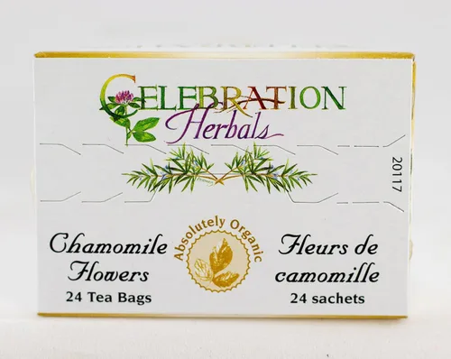Vista 7 de CELEBRATION HERBALS Té de flores de manzanilla orgánico 24 bolsas, 0.02 libras