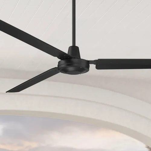 Vista 9 de Ventilador de 72 pulgadas Velocity negro mate húmedo moderno para interiores y exteriores con control de pared