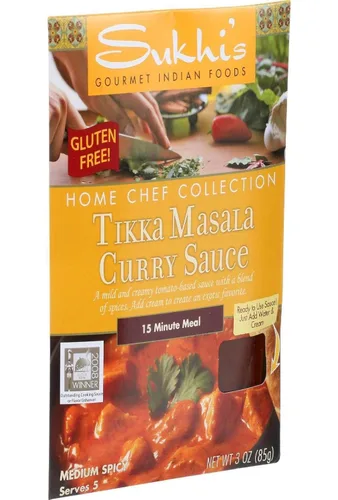 Vista 2 de Sukhis B44839 Sukhis Salsa Tikka Masala sin gluten - 6 x 3 onzas