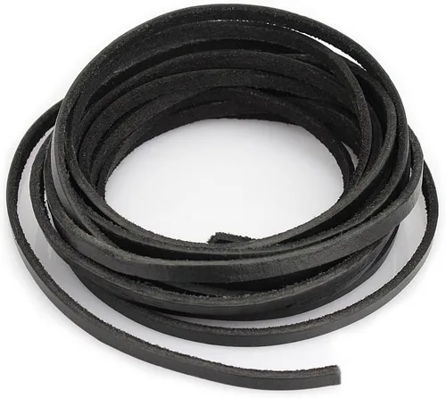 Vista 9 de (TM) 3 mm de cordón de cuero genuino para trenzado de joyería, artesanía y bricolaje, color surtido marrón oscuro, marrón claro y negro 6 metros