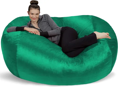 Vista 72 de [Usado] Sofa Sack Funda para Silla Puff Solo la Funda, para Adultos y Niños, Sin Relleno, Cómoda y Esponjosa, Funda de Repuesto para Silla Puff