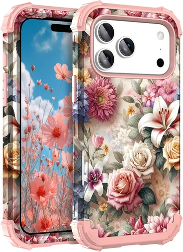 Vista 116 de Hocase Funda para iPhone SE 2022/2020, resistente a prueba de golpes, de plástico duro+goma de silicona, funda protectora híbrida para iPhone SE
