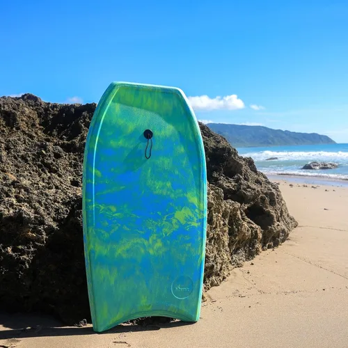 Vista 4 de ATUNAS Tablas de cuerpo, 33 a 43 pulgadas, bodyboard para playa con correa de muñeca, espuma sólida de PE/EVA impermeable de celda cerrada, surf