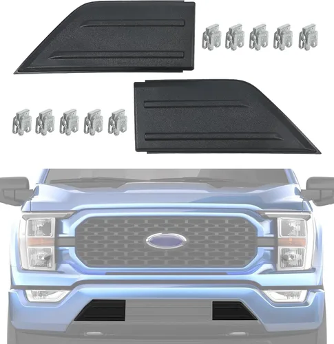 Vista 10 de Repuesto para protector de parachoques delantero, almohadillas, tapas, insertos de cubierta de extremo 2009-2014 F150 F-150 9L3Z17E810B lado