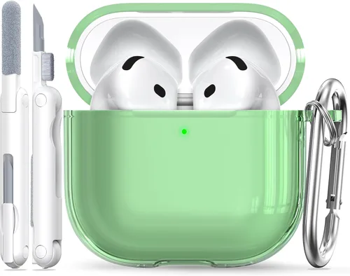Vista 28 de RFUNGUANGO AirPods Pro Funda Transparente TPU Suave Transparente Blanco Pro 2‑A‑TP‑Blanco