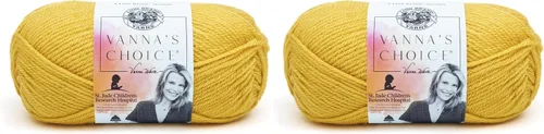 Vista 36 de Lion Brand Yarn (1 madeja) Hilo Vanna's Choice, mármol gris