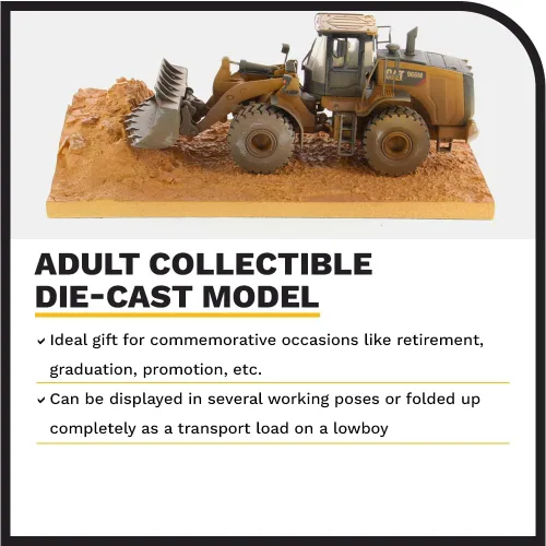 Vista 3 de Diecast Masters - Cargador de ruedas mediano desgastado 1:50 Caterpillar 966M - Serie desgastada - 85703