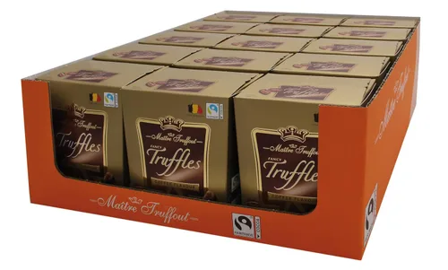 Vista 2 de Caja de regalo de trufas de chocolate Maitre Truffout, (café)