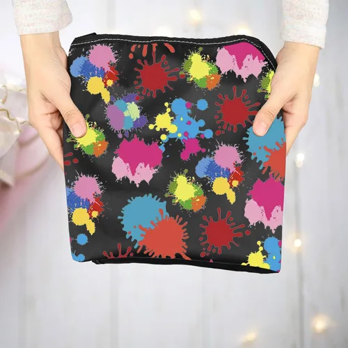 Vista 7 de MNIGIU Regalo para amantes de la pintura, apoya tu delantal de pintor de arte local con bolsillos, delantal de pintura para maestros amantes