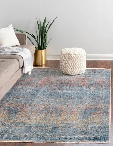 Vista 10 de Unique Loom Newport Collection - Alfombra Kingscote (2' x 3' 11" Runner, Multi/ Marfil)