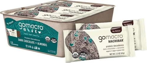 Vista 16 de Barritas de proteína GoMacro veganas y orgánicas