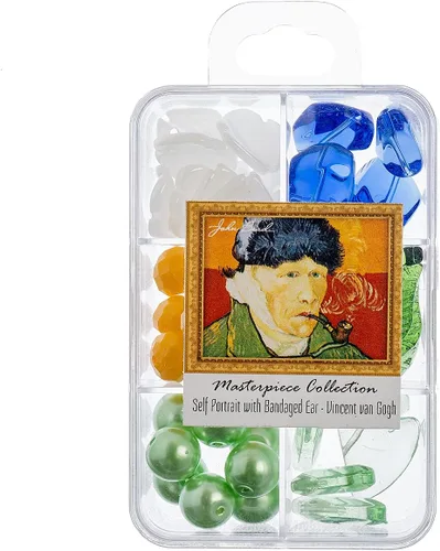Vista 12 de John Bead Masterpiece Collection - Caja de cuentas de vidrio con mezcla de 3.00 oz A Bar en The Folies-Bergère - Edouard Manet Un bar