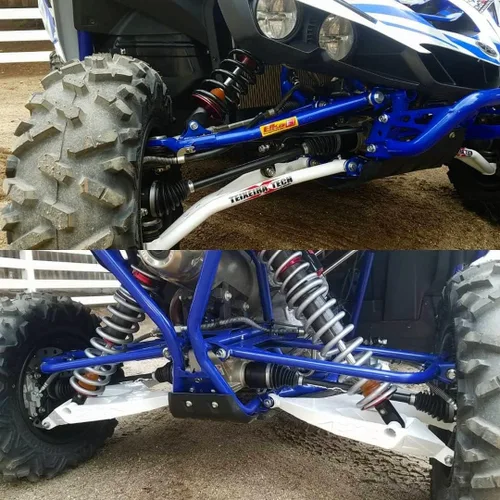Vista 5 de Rugged Eje de rendimiento trasero derecho (2014-17) CFMOTO ZFORCE 800, abrazaderas de acero inoxidable recubiertas para alta protección y tratado