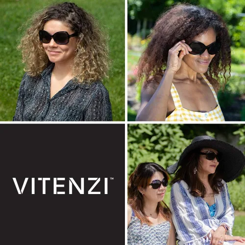 Vista 6 de VITENZI Gafas de sol de conducción de visión nocturna Gafas de sol de gran tamaño Ferrara