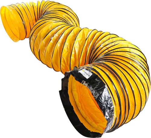 Vista 5 de MOUNTO Manguera flexible de conducto de PVC de 25 pies para ventilador de escape (24 pulgadas)
