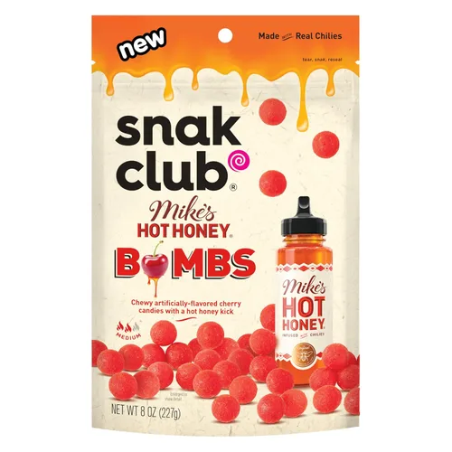 Vista 8 de Snak Club Mike's Hot Honey Bears - Caramelos de gomitas Sweet Heat, 9 onzas