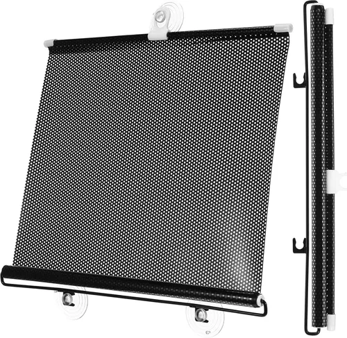 Vista 10 de Artibetter Persianas opacas para filtrar la luz, sin taladro, con 3 ventosas, persianas enrollables portátiles temporales para el hogar, oficina