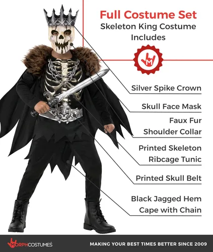 Vista 2 de Morph Esqueleto Dark King Boys