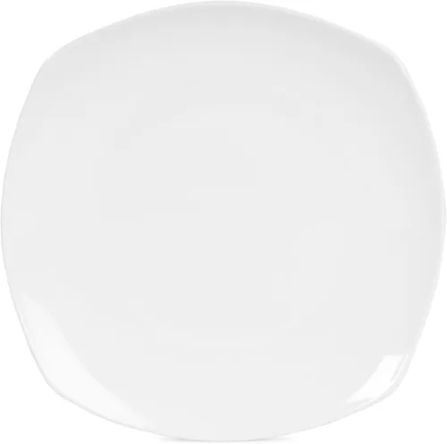Vista 6 de Everyday White by Fitz and Floyd Nevaeh - Juego de vajilla cuadrada suave de 12 piezas, servicio para 4 personas
